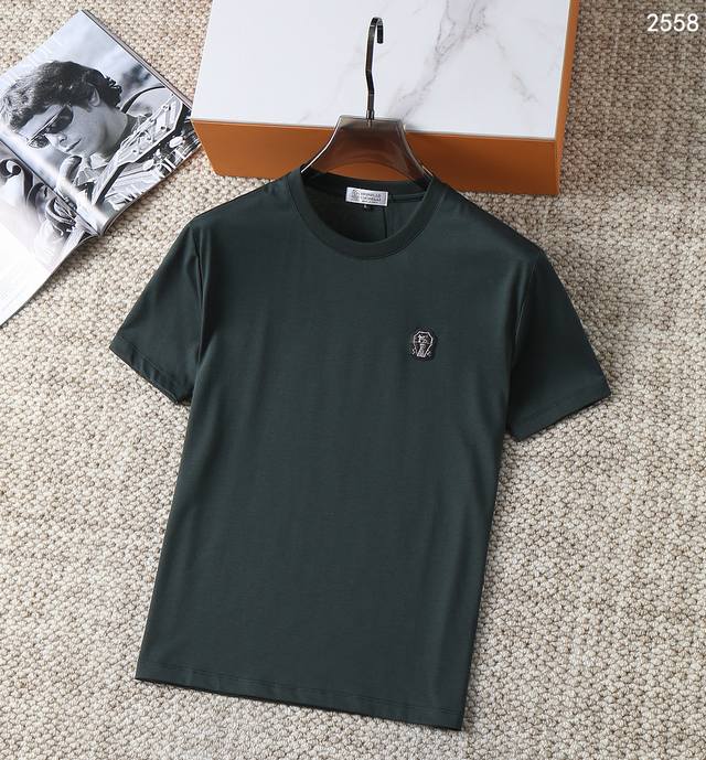 Bc-2025 latest fashion simple short-sleeved T-shirt is famous for its simple and