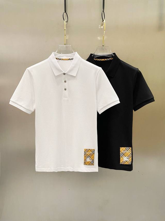 Bbr B's 2025Ss new summer Logo men's lapel Polo shirt lapel T-shirt is a classic