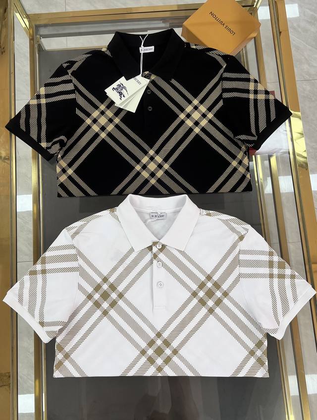 New Burberry Polo 2025 Spring and Summer New First Counter Latest Short-sleeved