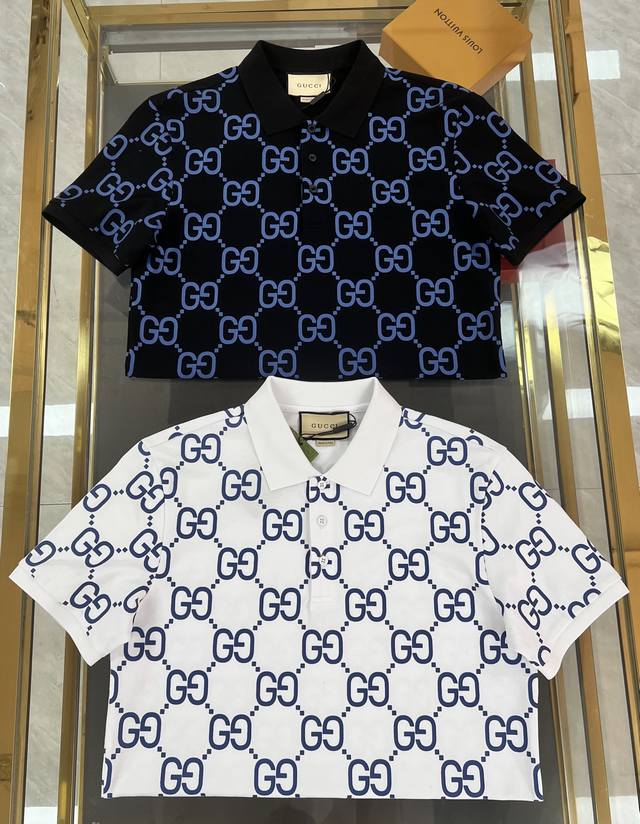 New Gucci Polo 2025 Spring and Summer New First Counter Latest Short-sleeved Rou