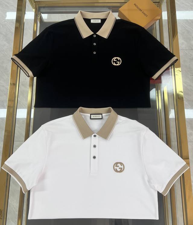 New Gucci Polo 2025 Spring and Summer New First Counter Latest Short-sleeved Rou
