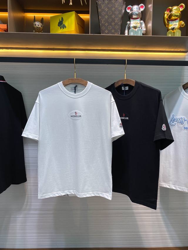 B23-Moc25Ss Spring and summer new plain knitted cotton round neck short Tee, ret