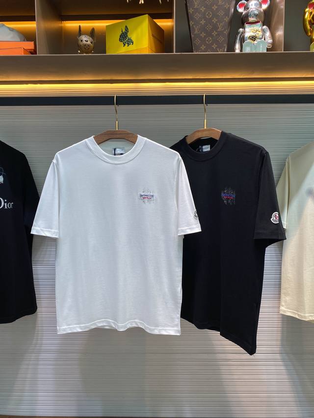 B23-Moc25Ss Spring and summer new knitted cotton round neck short Tee, the same