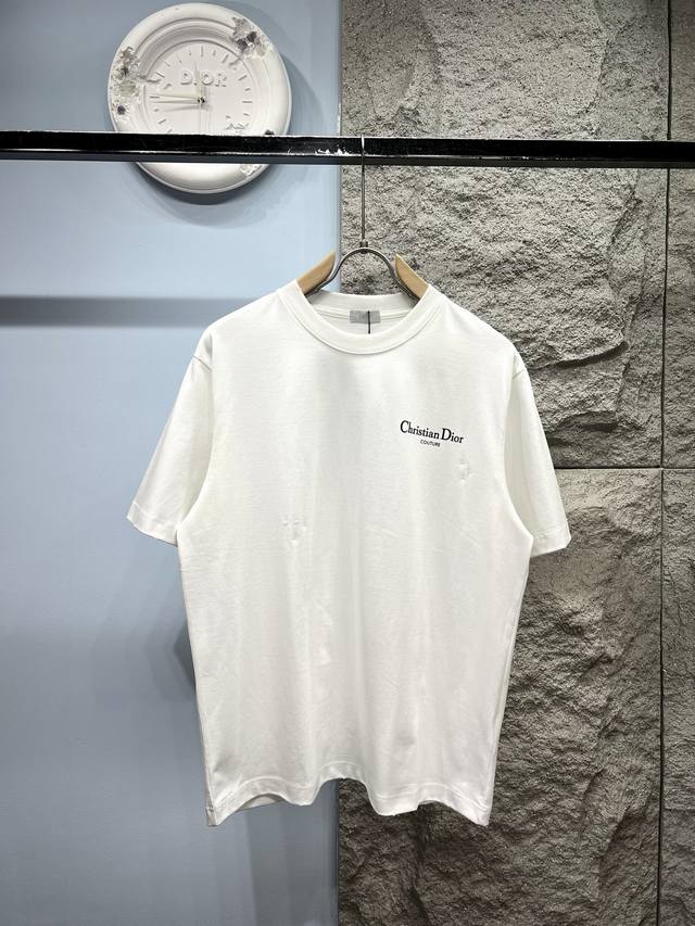 Di*RD's latest 2025Ss distressed printed short-sleeved T-shirt 280G custom pure
