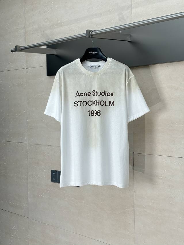 Acne Studio* 25 new 1996 mud-dyed, washed, worn, distressed short-sleeved T-shir