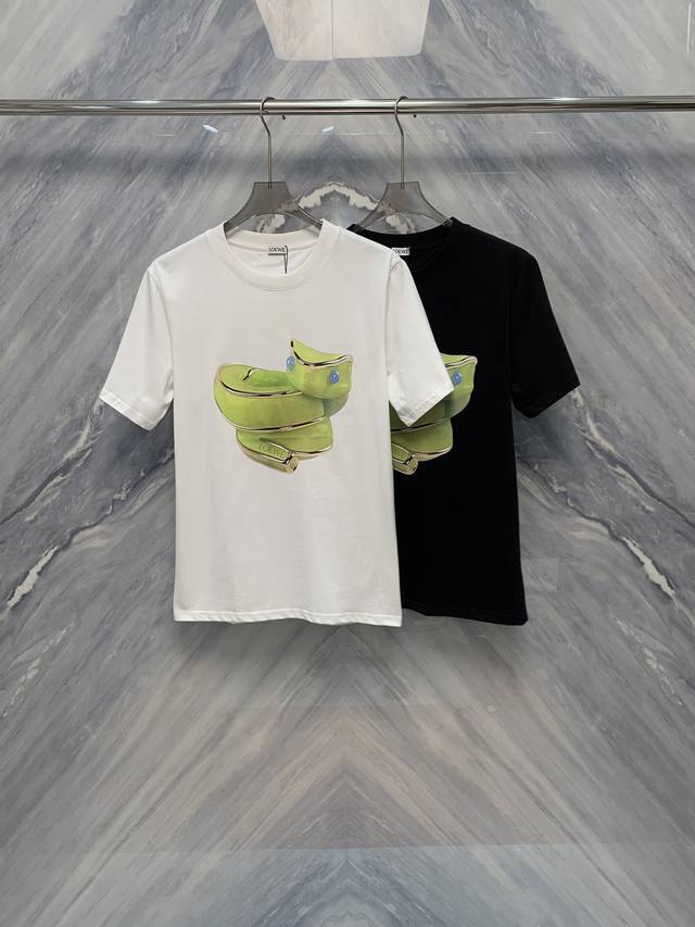 25 Spring and Summer New Product The Snake Year Limited Print Logo Round Neck Co