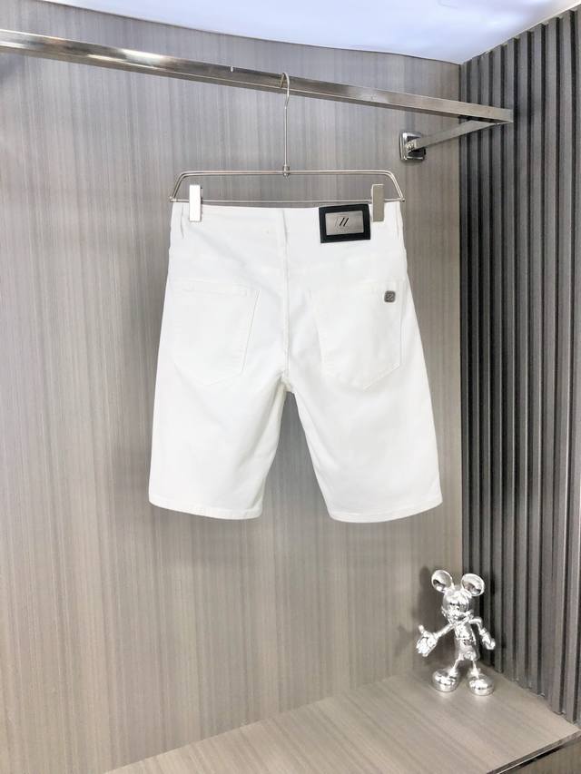Zegna Zegna Shorts 2025 Spring and Summer latest men's jeans! Heavy washed denim