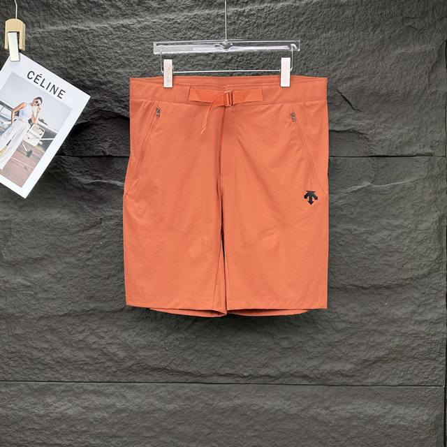 Descente 2025 new classic Logo pocket zipper couple woven shorts High version hi