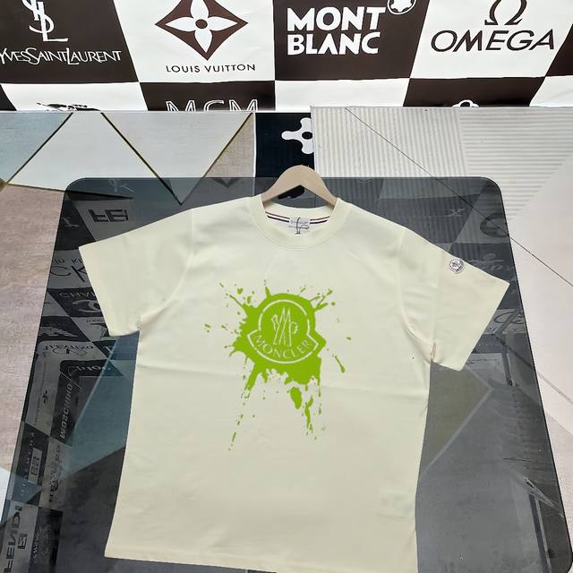 Real shot of Nfc chip induction Moncler short-sleeved T-shirt 2025 counter simul