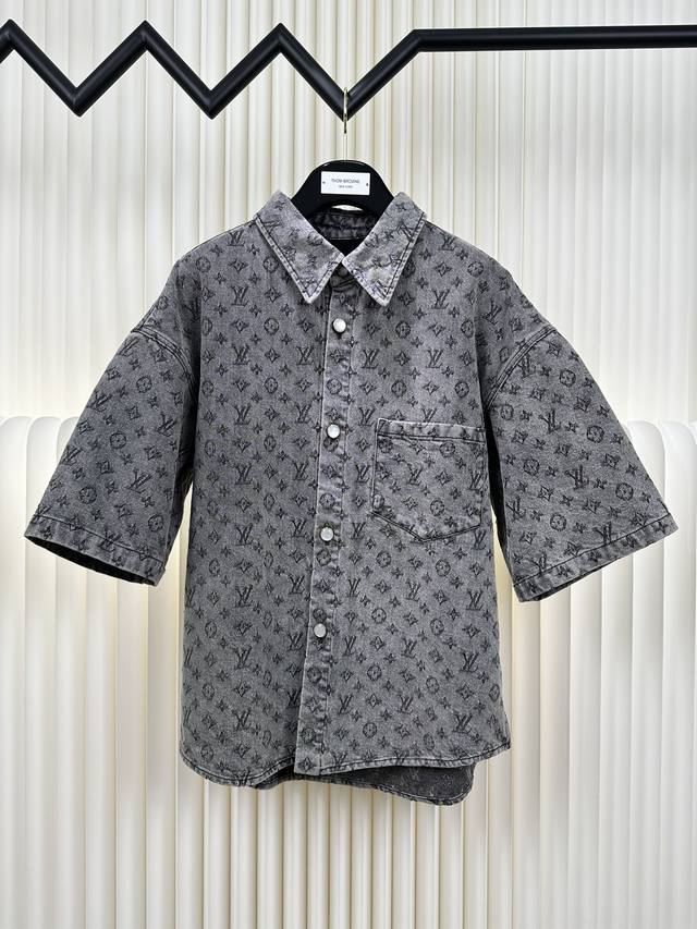 Louis Vuitton Lv full print short sleeve shirt Size: 46 48 50 52