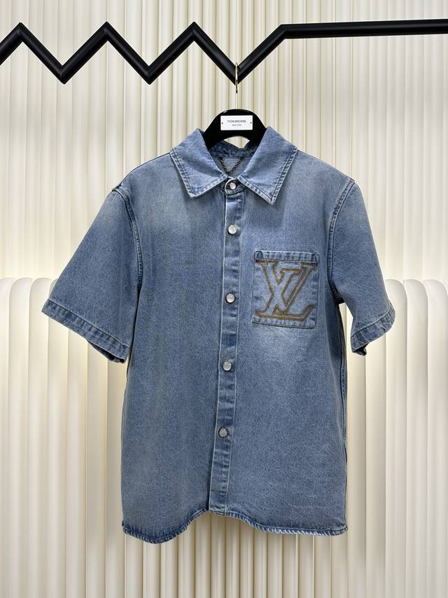 Louis Vuitton Lv embroidered letter denim shorts Size: SML Xl