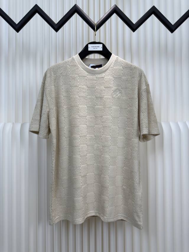 Louis Vuitton Lv cotton terry embroidery short sleeves authentic version - physi