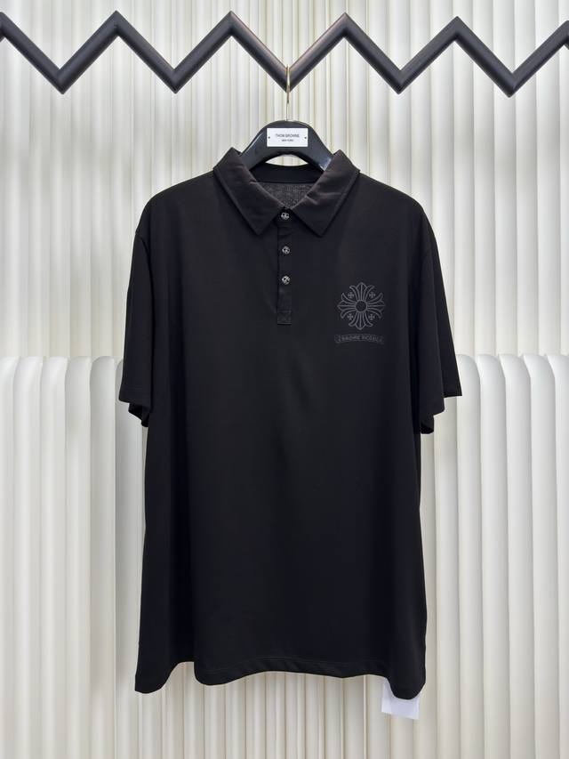 Chrome Hearts dark cross pattern Polo short sleeves Authentic version - physical