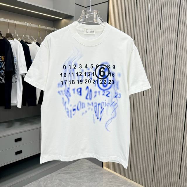 Mm6 Margiela 25Fw Spring and Summer New Round Neck T-shirt Made of heavy 320G do