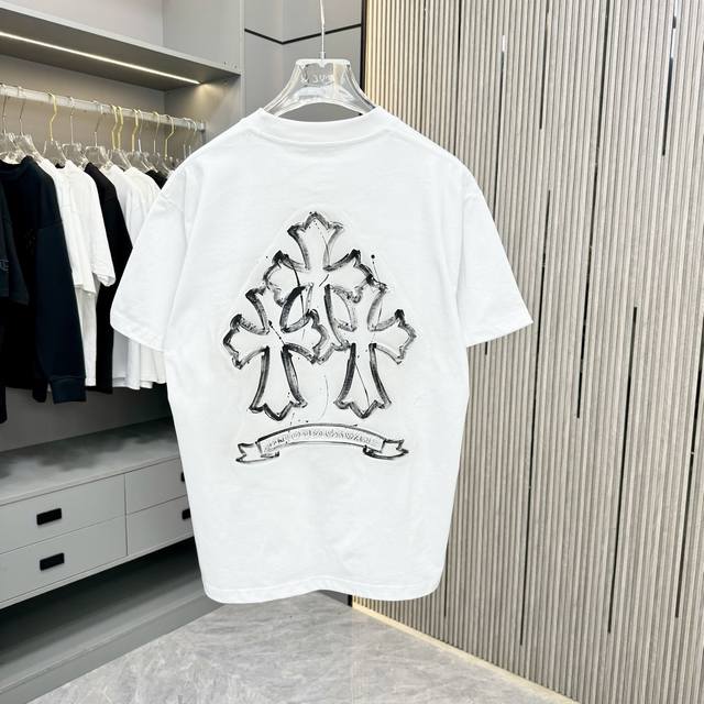 Ch Chrome Hearts 25Fw Spring and Summer New Round Neck T-shirt Made of heavy 320