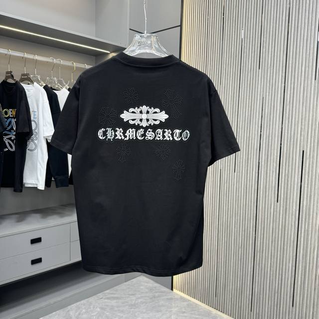 Ch Chrome Hearts 25Fw Spring and Summer New Round Neck T-shirt Made of heavy 320