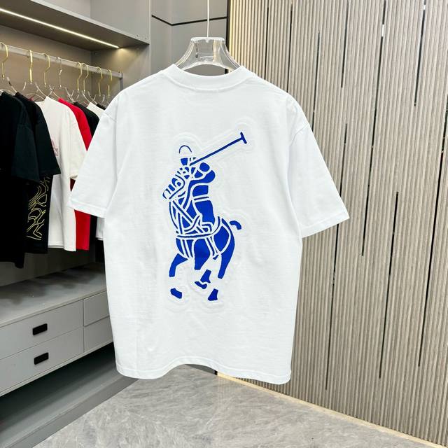 new arrival 25Fw320G heavy washed and worn high-end short sleeves Polo Ralph Lau