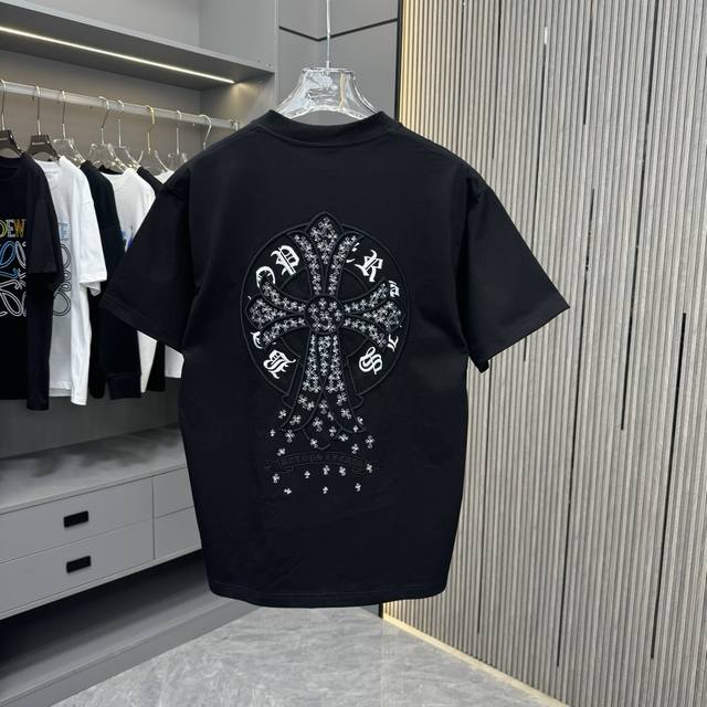 Ch Chrome Hearts 25Fw Spring and Summer New Round Neck T-shirt Made of heavy 320