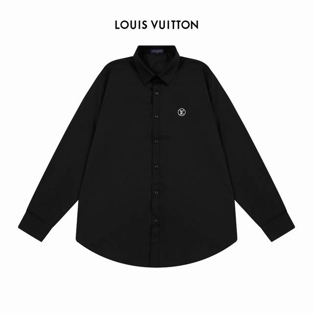 Lv Louis Vuitton four seasons official website Logo design long-sleeved shirt wi