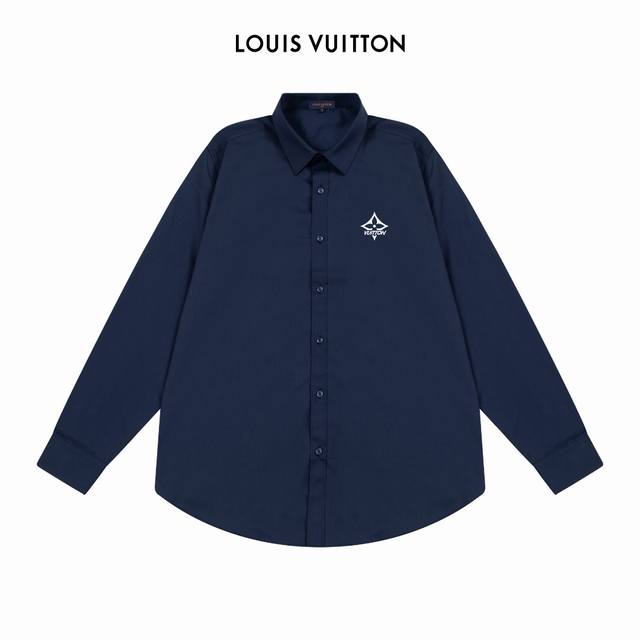 Lv Louis Vuitton official website classic brand iron logo design long-sleeved sh