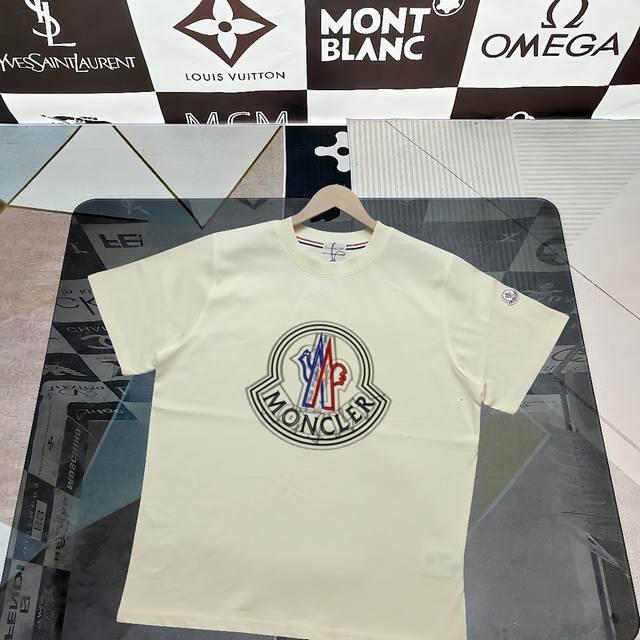 Real shot of Nfc chip induction Moncler short-sleeved T-shirt 2025 counter simul
