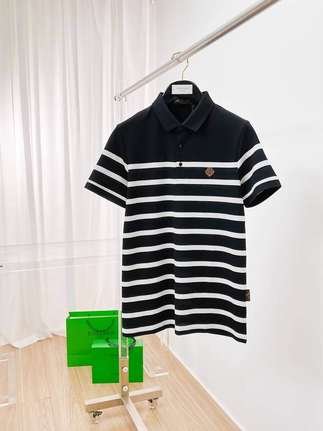 Lp 2520Ss New summer letter logo men's lapel Polo shirt! Classic business men's