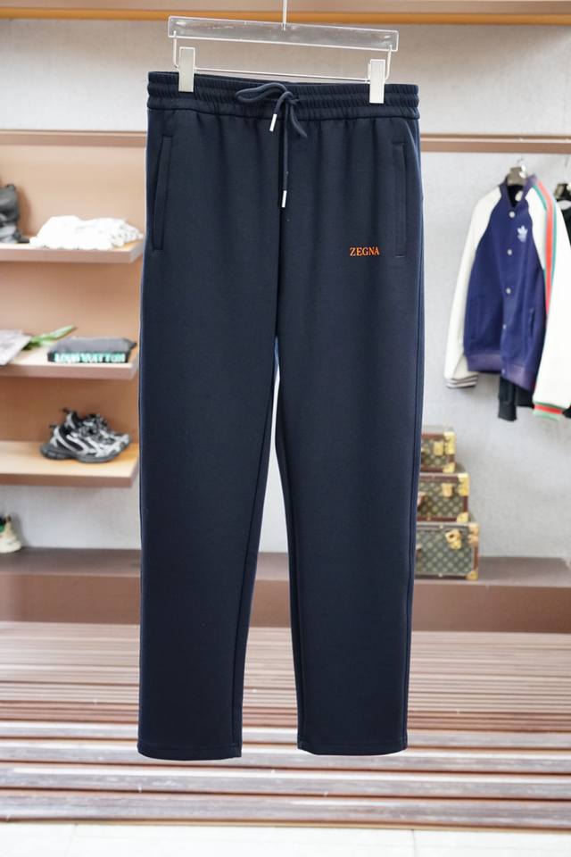 Ermenegildo Zegna 2025 Early Spring Men's Pants, Men's Casual Pants Fine cotton