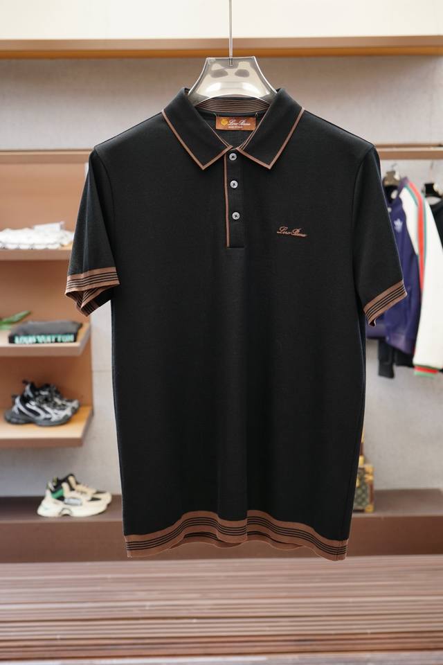 Lp 25Ss New summer men's business casual short-sleeved three-button Polo shirt,
