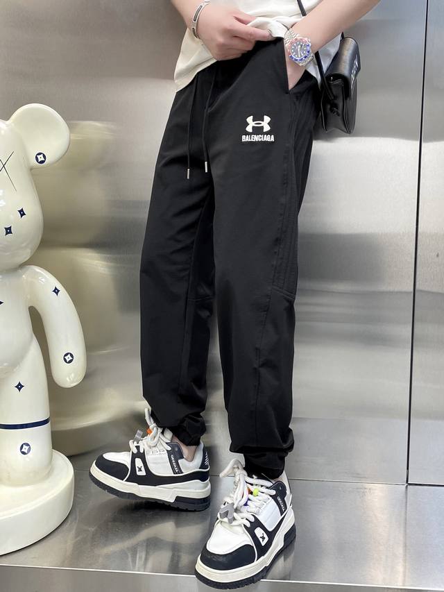 Balenciaga top-quality 2025 spring and summer new casual pants! Brand classic lo