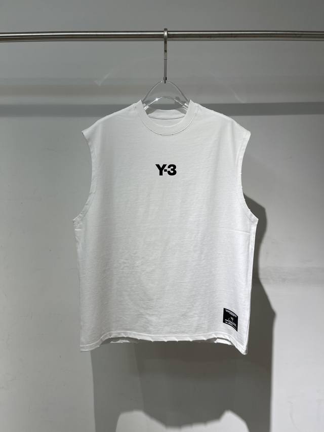 2025 Spring and Summer New Y-3 Flocked Waistcoat Vest Xs-Xl