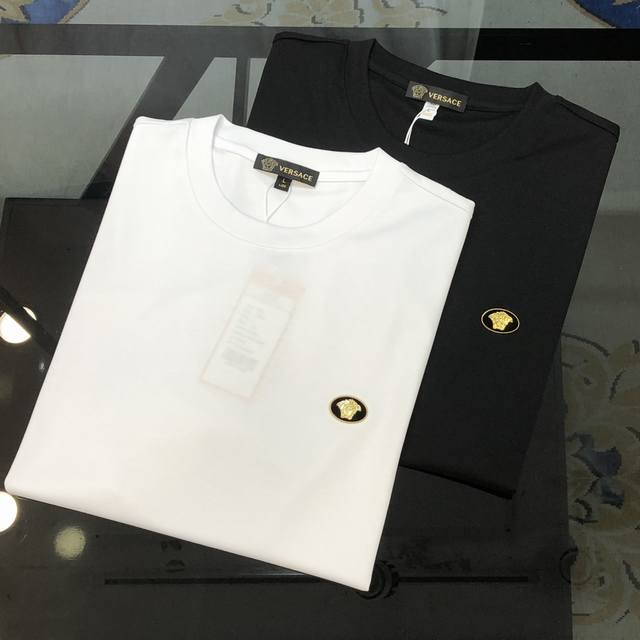 V*Rsace Versace new spring and summer original men's round neck short-sleeved T-