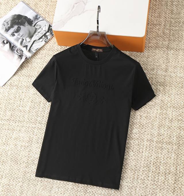Lv 2025 latest fashion simple short-sleeved T-shirt is famous for its simple and
