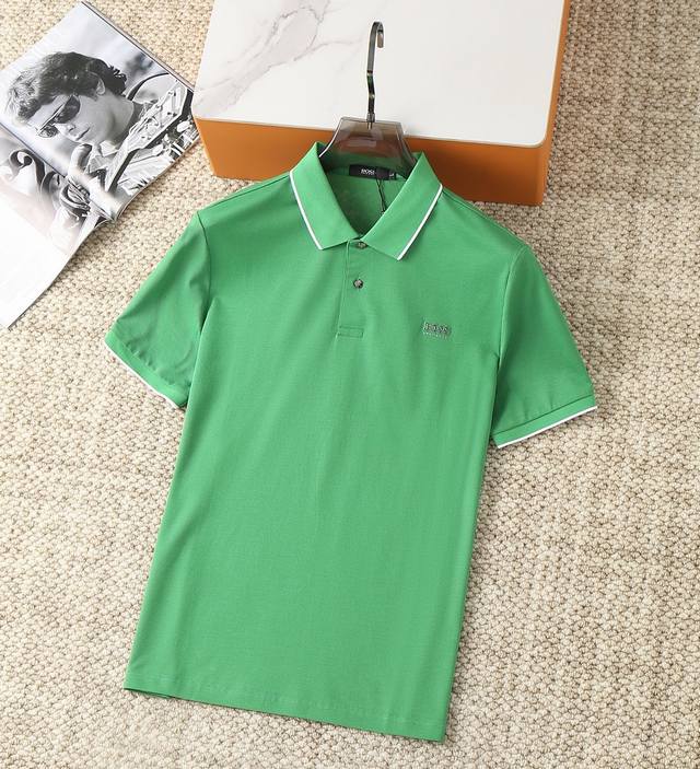 Boss 2025 latest Polo shirt, fashionable and simple short-sleeved T-shirt, known