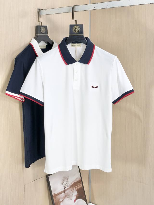 New Fendi 2025 Spring and Summer new simple and versatile letter embroidery top