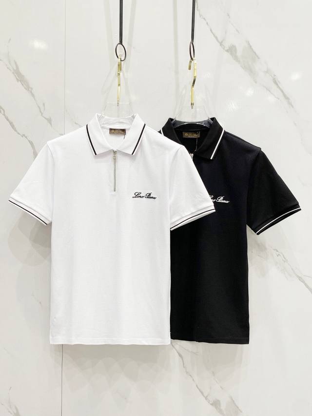 Lp Loyo Pia 2025Ss new summer Logo men's lapel Polo shirt! Classic business men'