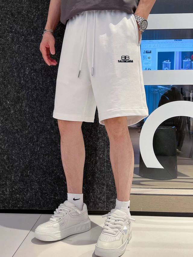 Balenciaga 2025 summer new men's high-end casual shorts, high-end custom fabrics