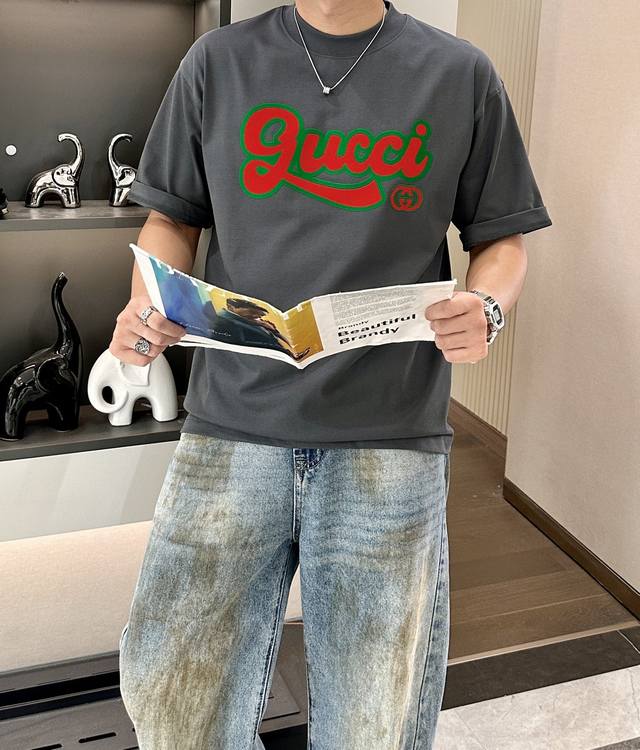 Size S-Xxxl, two sizes larger Gucci retro color-contrast T | A fashionable kille