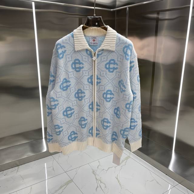 Casablanca sweater jacket Original development, comfortable to wear Imported equ