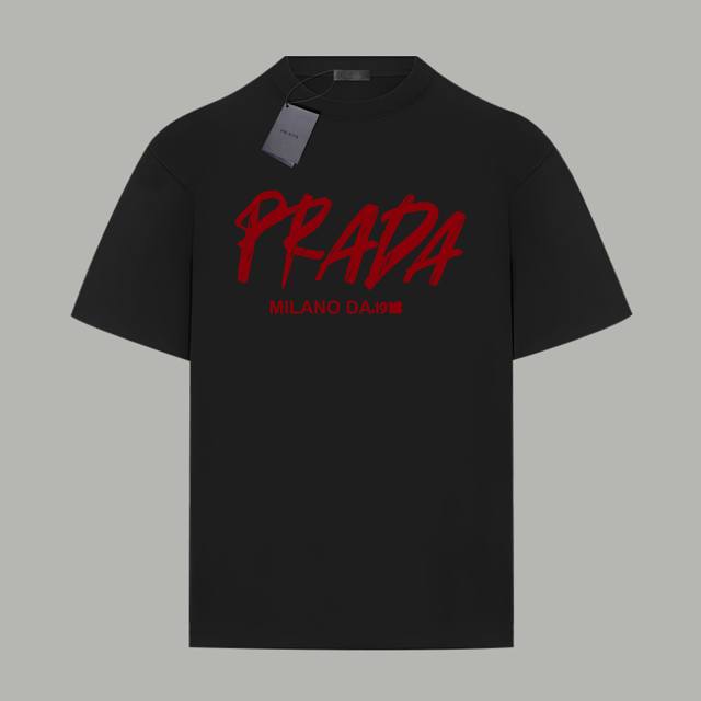 Prada Prada official website same style graffiti letter logo double yarn pure co