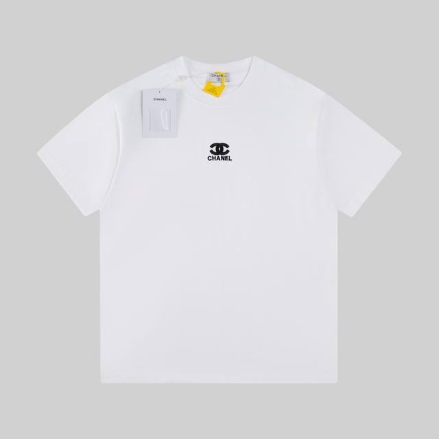 High version difference currency 25Ss Chane* Summer new embroidered short sleeve