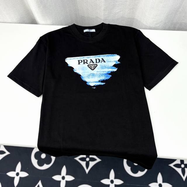 Prada Prada Logo thick bottom glued and printed triangle iron label heavy craft
