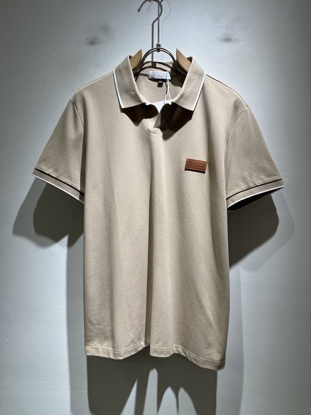 Bc-Brunello Cucineli 2025 spring and summer new men's short-sleeved Polo shirt,