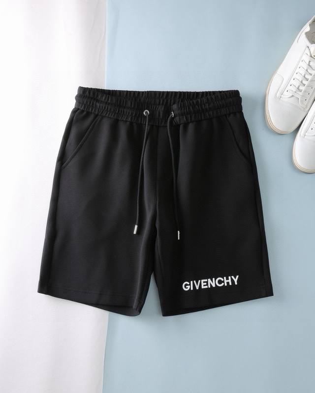 Giv Givenchy 25Ss new summer shorts, made of high-elastic cotton fabric, super s