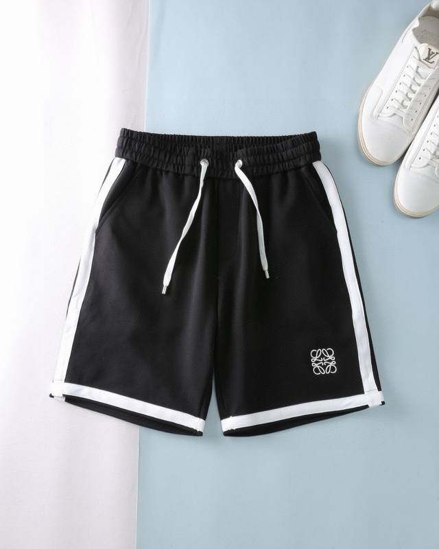 Loewe 25Ss new summer shorts, made of high-elastic cotton fabric, super skin-fri