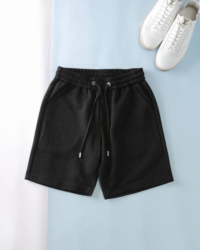 Gucc G's 25Ss new summer shorts are made of high-elastic cotton fabric, super sk