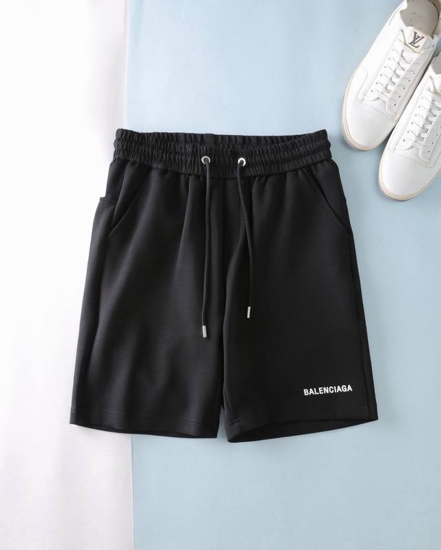 Bga Balenciaga 25Ss new summer shorts, made of high-elastic cotton fabric, super