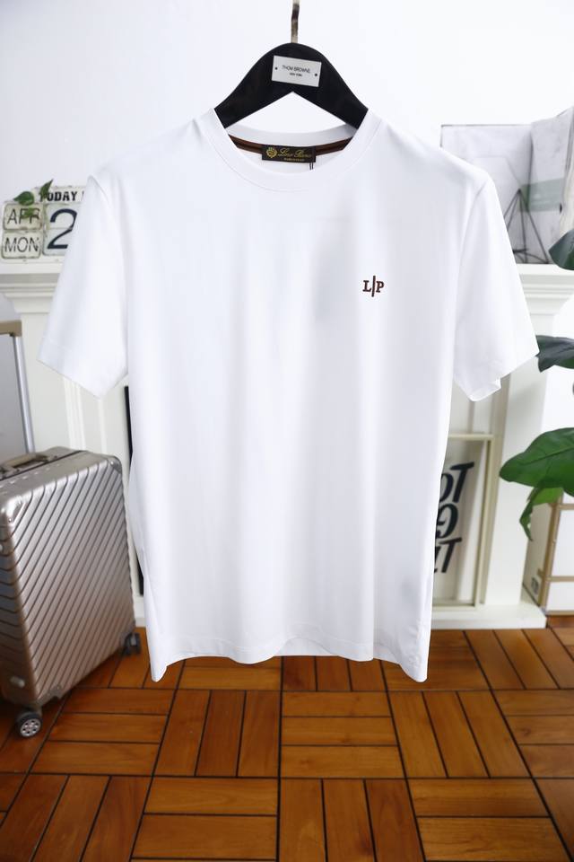 Lp. 25 Summer new men's round neck short sleeves with luxury brand letter logo l