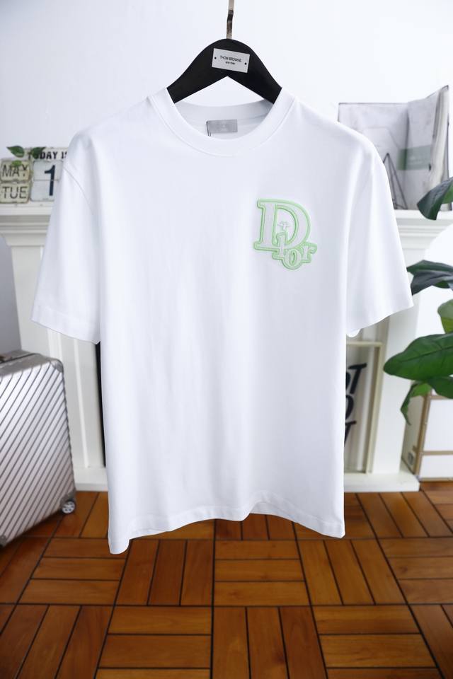 Christian D*Or. 2025 Summer New Men's Round Neck Short Sleeves Luxury Brand Lett