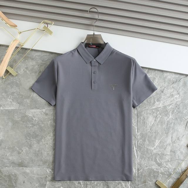 Prada - High-end leisure series! 2025 new counter leisure short-sleeved Polo shi