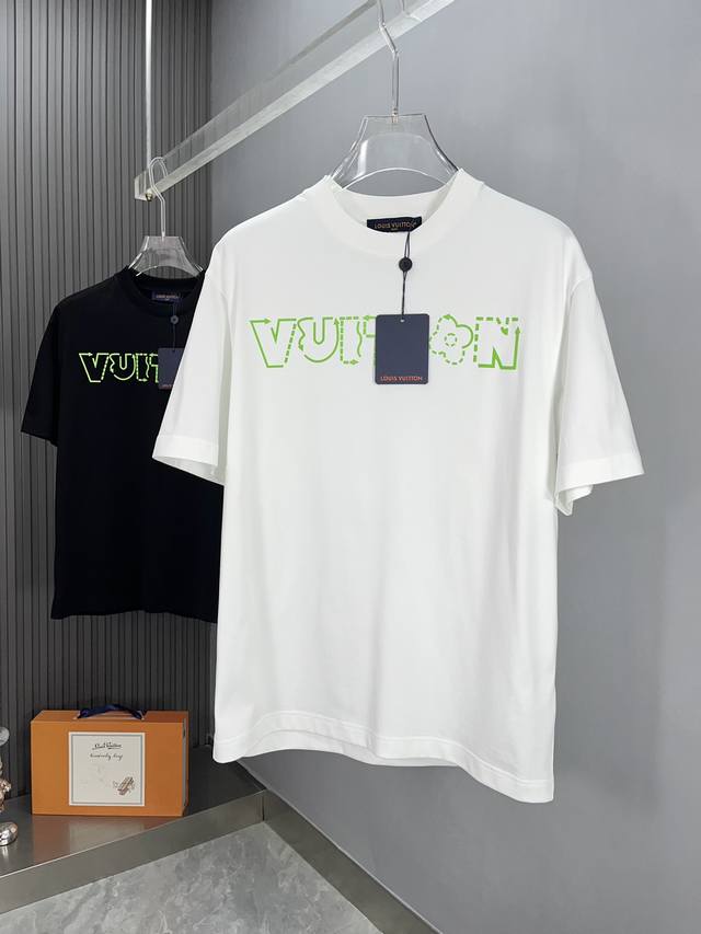 Lv 2025 Spring and Summer New Release Counter Latest Short Sleeve Round Neck T-s
